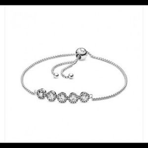 Pandora Round Sparkle Slider Bracelet